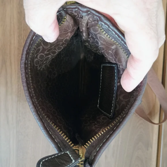 Coach Brown and Tan Crossbody Bag - Picture 11 of 12